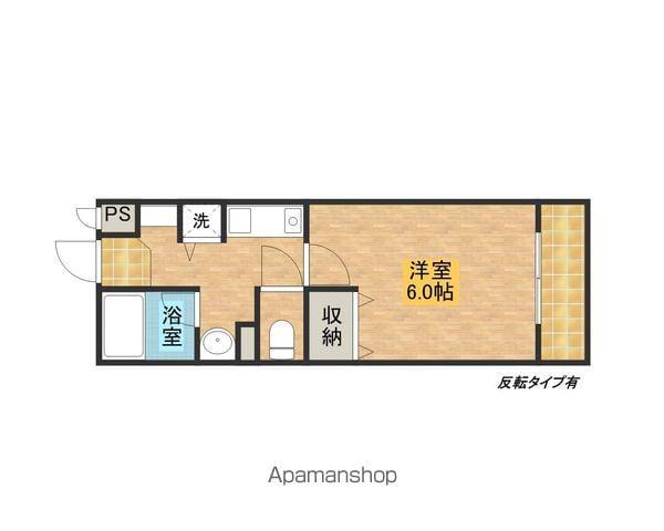 ルミエールマゴジ3(1K/1階)の間取り写真