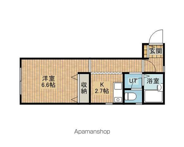 パラソル21(1K/2階)の間取り写真