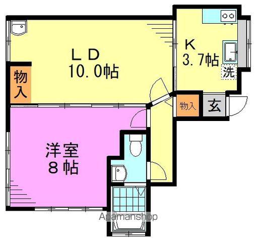 吉村様方(1LDK/1階)の間取り写真