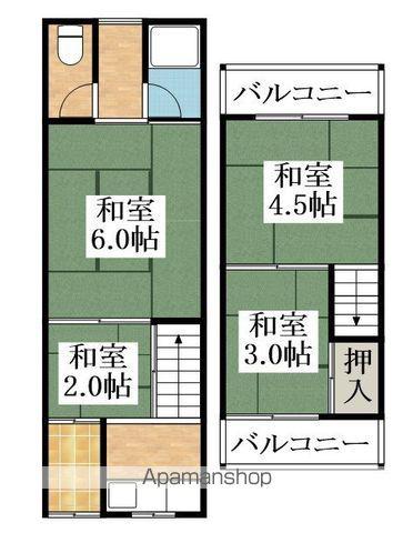 天美南２丁目テラスⅡ(4K)の間取り写真