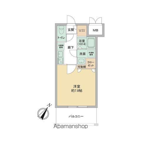LIVE FLAT TSUKAMOTO(1K/9階)の間取り写真