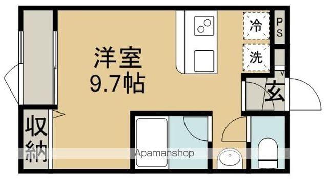 ボナチッタ1号棟(ワンルーム/2階)の間取り写真