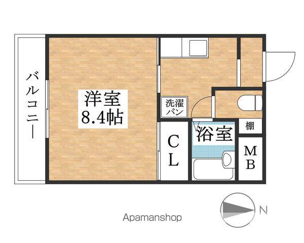 ライフ21(1K/3階)の間取り写真