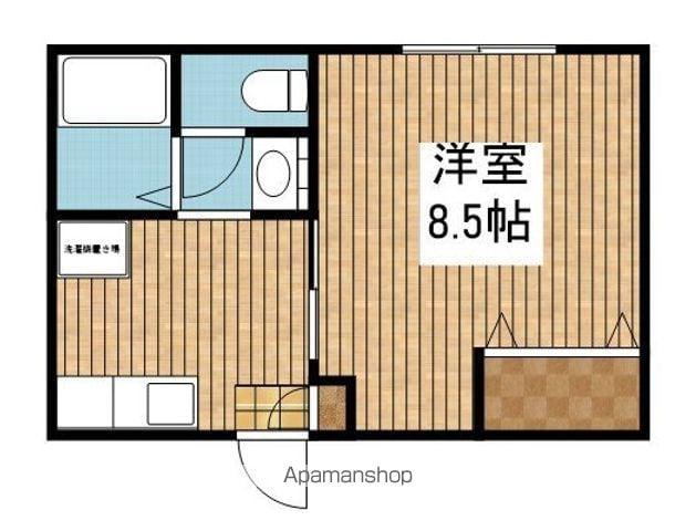 ポルトベーロ(1K/1階)の間取り写真