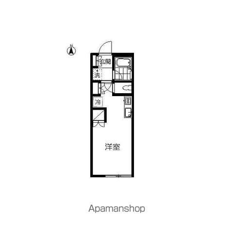 ロイヤルビレッジ旭ケ丘(ワンルーム/1階)の間取り写真