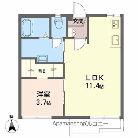 コーポしうん(1LDK/2階)の間取り写真