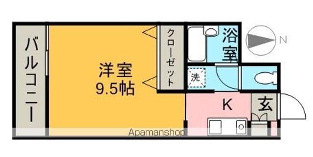 フォブール巴(1K/2階)の間取り写真