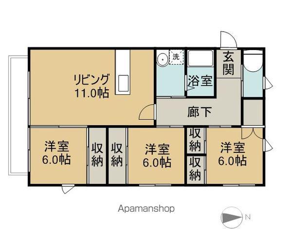サンローズ(3LDK/1階)の間取り写真