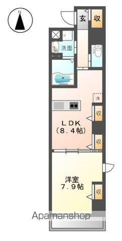 MEIEKI ST(1LDK/1階)の間取り写真