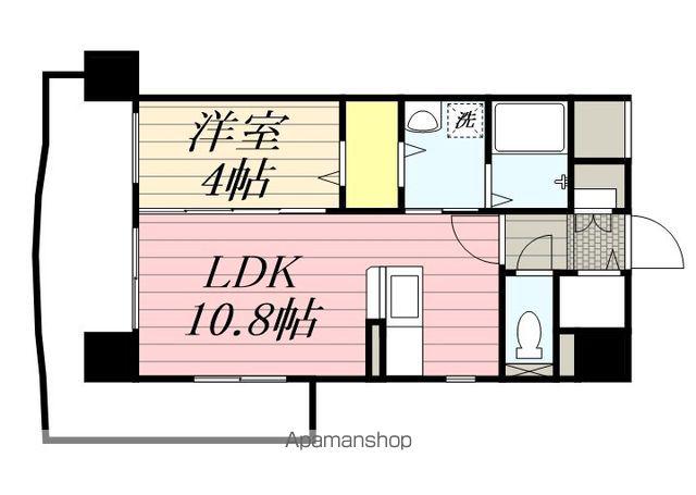 EL COCO 六ツ角(1LDK/3階)の間取り写真