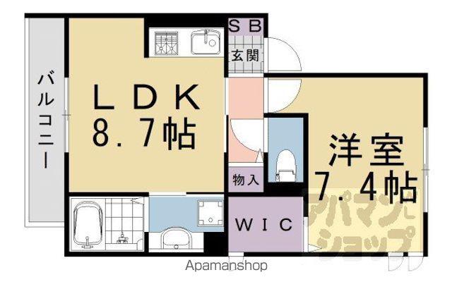 シャンポール雅(1LDK/1階)の間取り写真