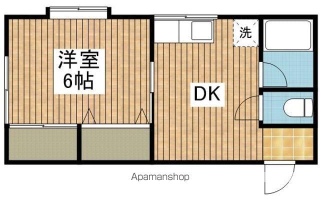 コーポラス上田(1K/2階)の間取り写真