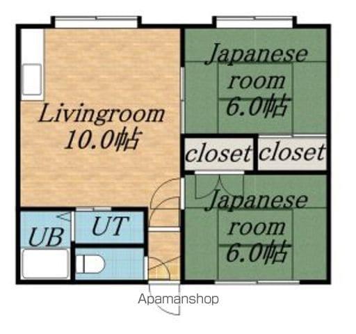 TMコーポラス(2LDK/2階)の間取り写真