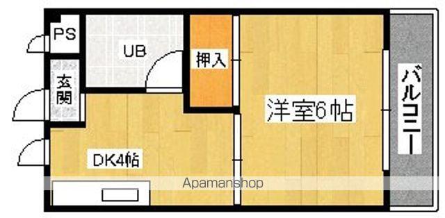 コーポアビコ(1K/4階)の間取り写真