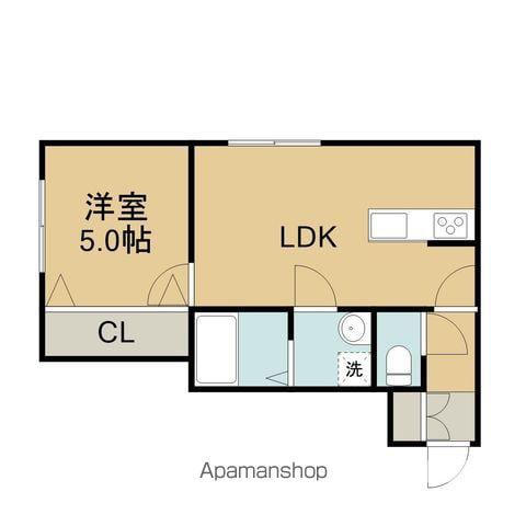 アルコリスA(1LDK/2階)の間取り写真