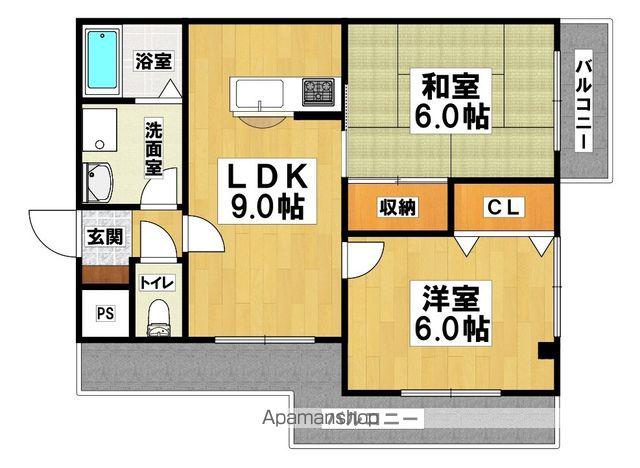 リンガーベル(2LDK/2階)の間取り写真