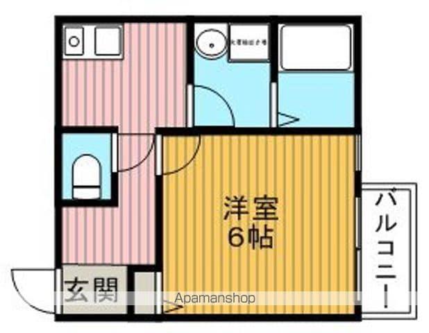 パレス豊中(1K/2階)の間取り写真