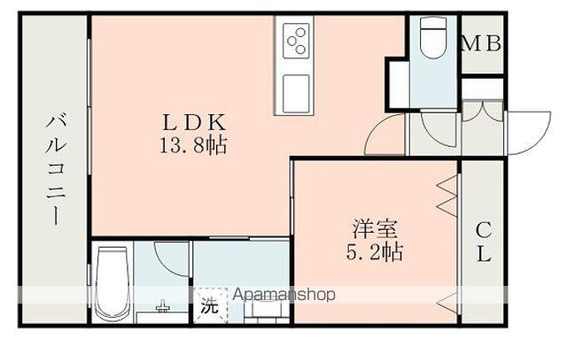 サムティ迎町(1LDK/9階)の間取り写真