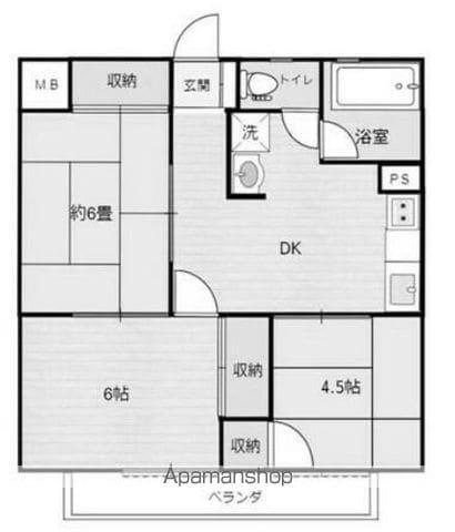 洋光台ハウス(3DK/3階)の間取り写真