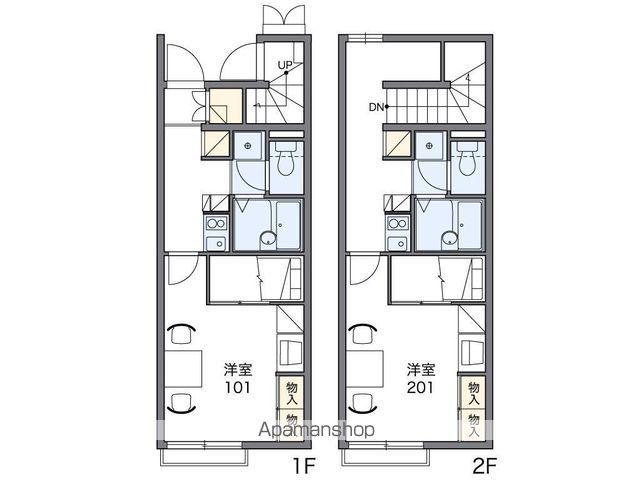 レオパレスソナール(1K/2階)の間取り写真