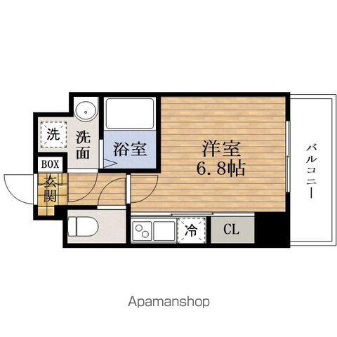 SWANSCITY堺筋本町(ワンルーム/11階)の間取り写真