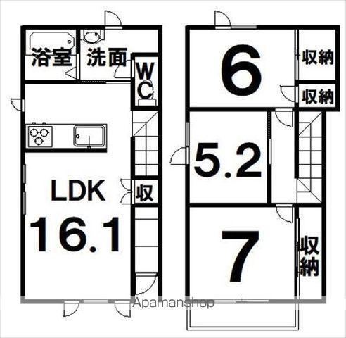 根室本線 帯広駅 徒歩18分 2階建 築12年(3LDK)の間取り写真