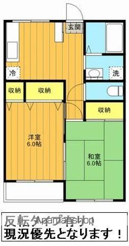 ミレニアム・Y(2K/2階)の間取り写真