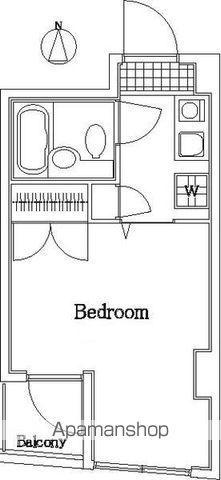 ドルチェ府中(1K/2階)の間取り写真