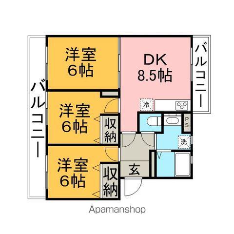 オリーブガーデン 1階階 間取り