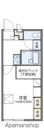 レオパレスPURE SATOH(1K/2階)の間取り写真