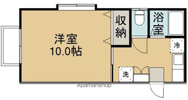 ノーブル砂山(1K/1階)の間取り写真