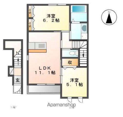 クレアンジュ(2LDK/2階)の間取り写真