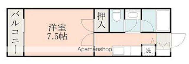 新大江プラザマンション(1K/2階)の間取り写真