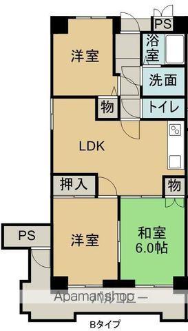 ニューオーヨシ ステートリー・マンション(3LDK/7階)の間取り写真