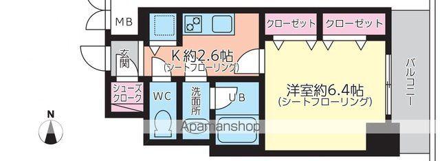 AVANTI ATSUTA(1K/8階)の間取り写真