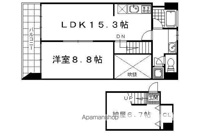 STYLE1(2LDK/7階)の間取り写真