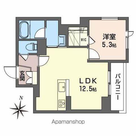 VALORE錦町(1LDK/2階)の間取り写真
