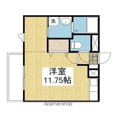 エレガント(ワンルーム/3階)の間取り写真