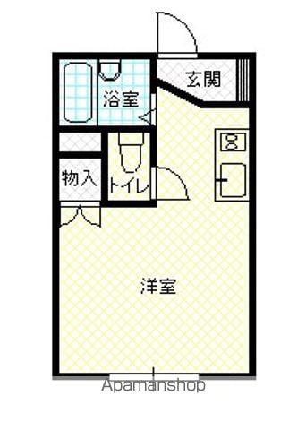 藤川アパート(1K/2階)の間取り写真