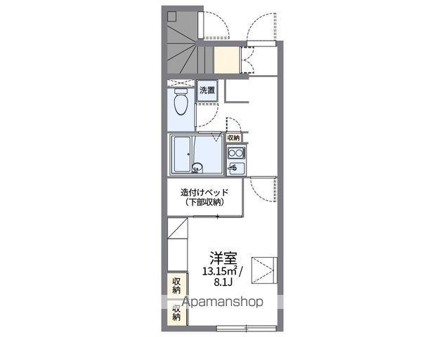 レオパレスグランデ(1K/1階)の間取り写真