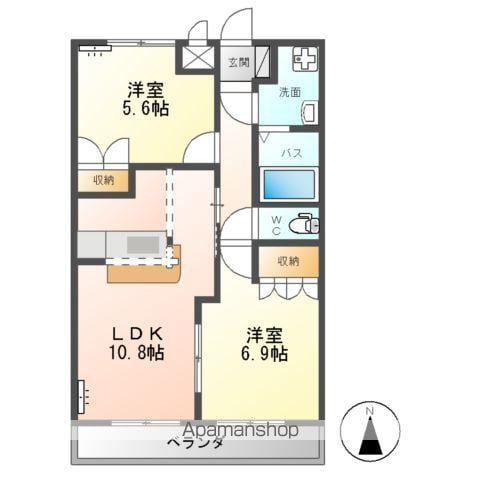 ALTAIR(2LDK/2階)の間取り写真