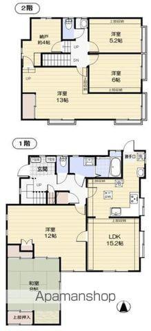 中央本線 武蔵境駅 徒歩20分 2階建 築52年(5SLDK)の間取り写真