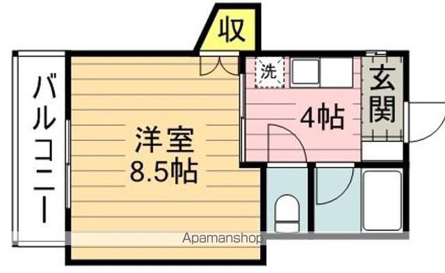 エトランゼ宮本11(1K/1階)の間取り写真