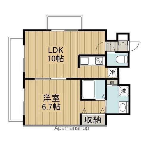 プレール・ドゥーク高円寺(1LDK/5階)の間取り写真