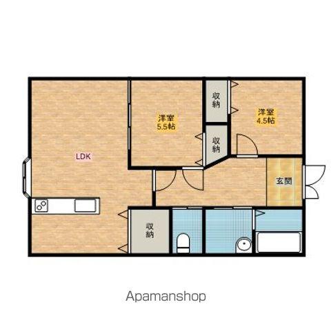 鹿島臨海鉄道 鹿島神宮駅 徒歩25分 1階建 築25年(2LDK)の間取り写真