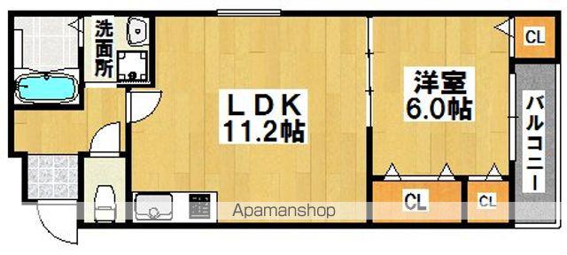 フジパレス諏訪ノ森6番館(1LDK/1階)の間取り写真