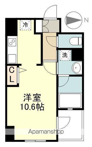 プラウドフラット河原町(ワンルーム/3階)の間取り写真