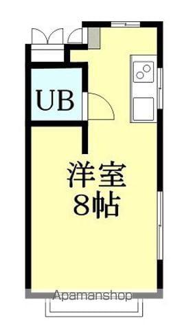 オレンジコーポ(ワンルーム/2階)の間取り写真