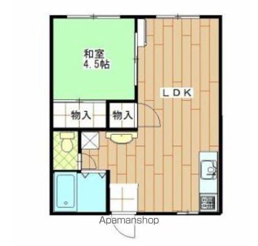 サンコーポ向野 B(1LDK/2階)の間取り写真