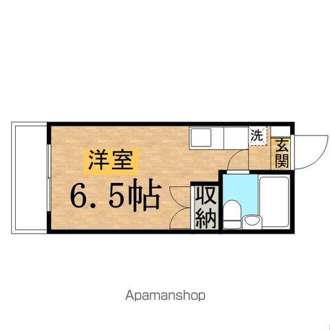 ヴィラカテリーナ(ワンルーム/2階)の間取り写真